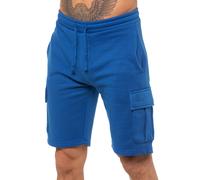 Enzo | Mens Cargo Fleece Shorts - Blue / 2XL