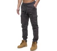 Enzo Mens Cargo Joggers Elasticated Waist Military Combat Trousers Cuffed Pants