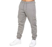 Enzo | Mens Cargo Joggers - Grey / L
