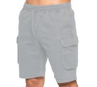 Enzo | Mens Cargo Summer Shorts - Light Grey / 2XL