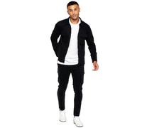 Enzo | Mens Cargo Tracksuit - Black / 2XL