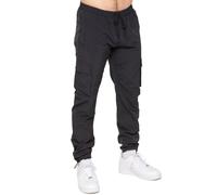 Enzo | Mens Cargo Trousers - Black / M