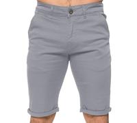 Enzo Mens Chino Shorts Slim Fit Cotton Stretch Casual Summer Beach Half Pants