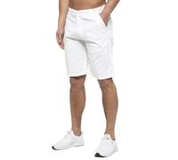 Enzo | Mens Chino Shorts - White / 34W