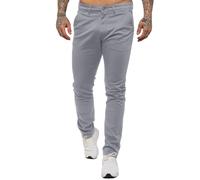 Enzo Mens Chino Trousers Slim Fit Stretch Cotton Jeans Pants All Waist Sizes