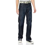 Enzo Men's Ez14 Regular Fit Jeans with Belt, Blue (Darkwash), W34/L34 (Manufacturer Size:34 L)