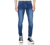Enzo Men's Ez326 Skinny Jeans, Blue Wild Blue Yonder (Lightwash), 28W 30L UK