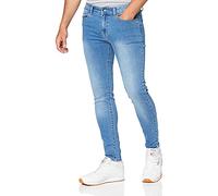 Enzo Mens Ez326 Skinny Jeans, Lightwash, 30W / 30L UK