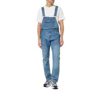 Enzo Men's EZD390 VEN Denim Dungarees Overalls, Light Stonewash_B, 30