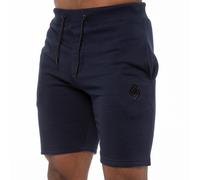 Enzo Mens Fleece Gym Shorts - Navy Cotton - Size Medium