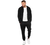Enzo Mens Fleece Tracksuit Casual Hooded Zip Gym Hoodie Jogger Sportswear Set