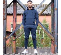 Enzo Mens Full Tracksuit Set Striped Pullover Hoodie Joggers Gym Jogging Bottoms