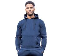 Enzo Mens Hoodie Pullover Hooded Sweatshirt Fleece Warm Hoody Top Navy M