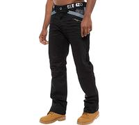 Enzo Mens Jeans EZ112 38R Black