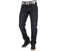 Enzo Mens Jeans EZ324 34R Dark Stonewash