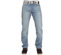Enzo Mens Jeans EZ324 LSW 34S Light Stonewash