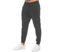 Enzo Mens Joggers Cargo Regular Fit Fleece Adjustable Waist Casual Sweatpants