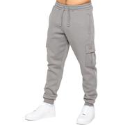 989Zé ENZO Mens Cargo Jogging Trousers Sweatpants Casual Gym Regular Fit Joggers Bottoms (UK, Alpha, XL, Regular, Regular, Grey)