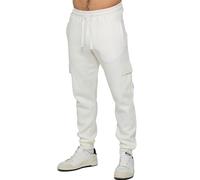 Enzo Mens Joggers Cargo Regular Fit Fleece Adjustable Waist Casual Sweatpants