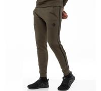 Enzo EZJG582T Mens Joggers Striped Tracksuit Jogging Trousers Casual Sport Fitness Gym Fleece Sweatpants (Khaki, L, l)