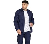 Enzo | Mens Lightweight Funnel Neck Jacket - Navy / S