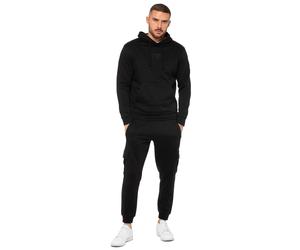 Enzo Men's Pullover Hoodie Tracksuit Set in Black | Size: 2XL Enzo Black 2XL
