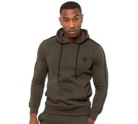 Enzo Men's Pullover Tape Hoodie in Khaki | Size: Small Enzo Khaki S