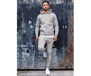 Enzo | Mens Pullover Tracksuit Set - Grey / 2XL