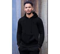 Enzo Men's Regular Fit Pullover Hoodie in Black | Size: Medium Enzo Black M