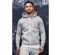 Enzo Men's Regular Fit Zip Up Hoodie in Grey | Size: 2XL Enzo Grey 2XL