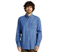 Enzo Mens Shirts Long Sleeve Cotton Casual Formal Work Plain Button-Up Top