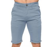 Enzo Men's Slim Fit Stretch Chino Shorts in Light Blue | Size: 34R Enzo Light Blue 34R