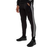 Enzo Men's Slim Fit Tape Joggers in Black | Size: 2XL Enzo Black 2XL