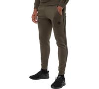 Enzo Men's Slim Fit Tape Joggers in Khaki | Size: Small Enzo Khaki S