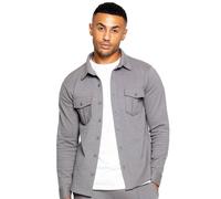Enzo Men's Smart Stretch Overshirt in Grey | Size: 2XL Enzo Grey 2XL