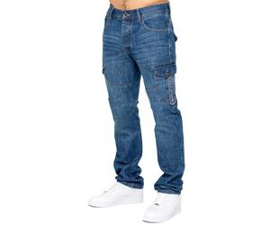 Enzo | Mens Straight Leg Designer Jeans - Blue / 30W / Regular