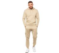 Enzo Mens Tracksuit Pullover Fleece Winter Hoodie & Cargo Jogger Set