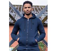 Enzo Mens Hoodies Zip Up Hooded Fleece Hoody Coat Winter Warm Jacket Track Top Navy L