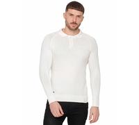 Enzo Mens Jumper Knitted Pullover Collared Waffle Knit Long Sleeve Sweater