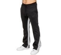 Enzo Milano | Mens Flared Joggers - Black / L
