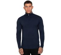 Enzo Milano | Mens Funnel Neck Knit Jumper - Navy / M