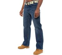 Enzo New Mens Classic Straight Fit Basic Denim Jeans Pants Waist Sizes 28-48