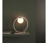 Table Light Silver Enzo Brushed Endon 92495