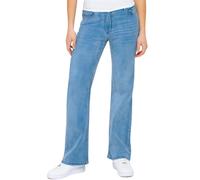 Enzo Wide Leg Jeans Womens Casual Regular Fit Stretch Denim Trousers