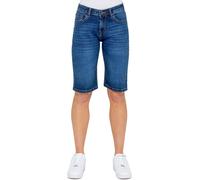 Enzo | Womens Long Denim Shorts - Blue / 8