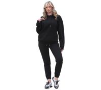 Enzo | Womens Oversized Hoodie Tracksuit - Black / M