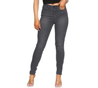 Enzo | Womens Skinny Stretch Denim Jeans - Grey / 22