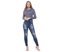 Enzo Womens Stretch Skinny Jeans Ladies Slim Fit Denim Trouser Pants UK Sizes