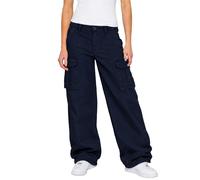 Enzo Womens Wide Leg Jeans Plain High Waisted Baggy Stretch Denim Trousers Pants