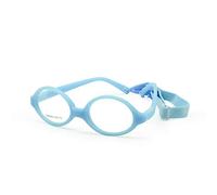 EnzoDate® Baby One-piece Optical Glasses with Strap No Screw Flexible Size 39 (Age 1-2) (blue)